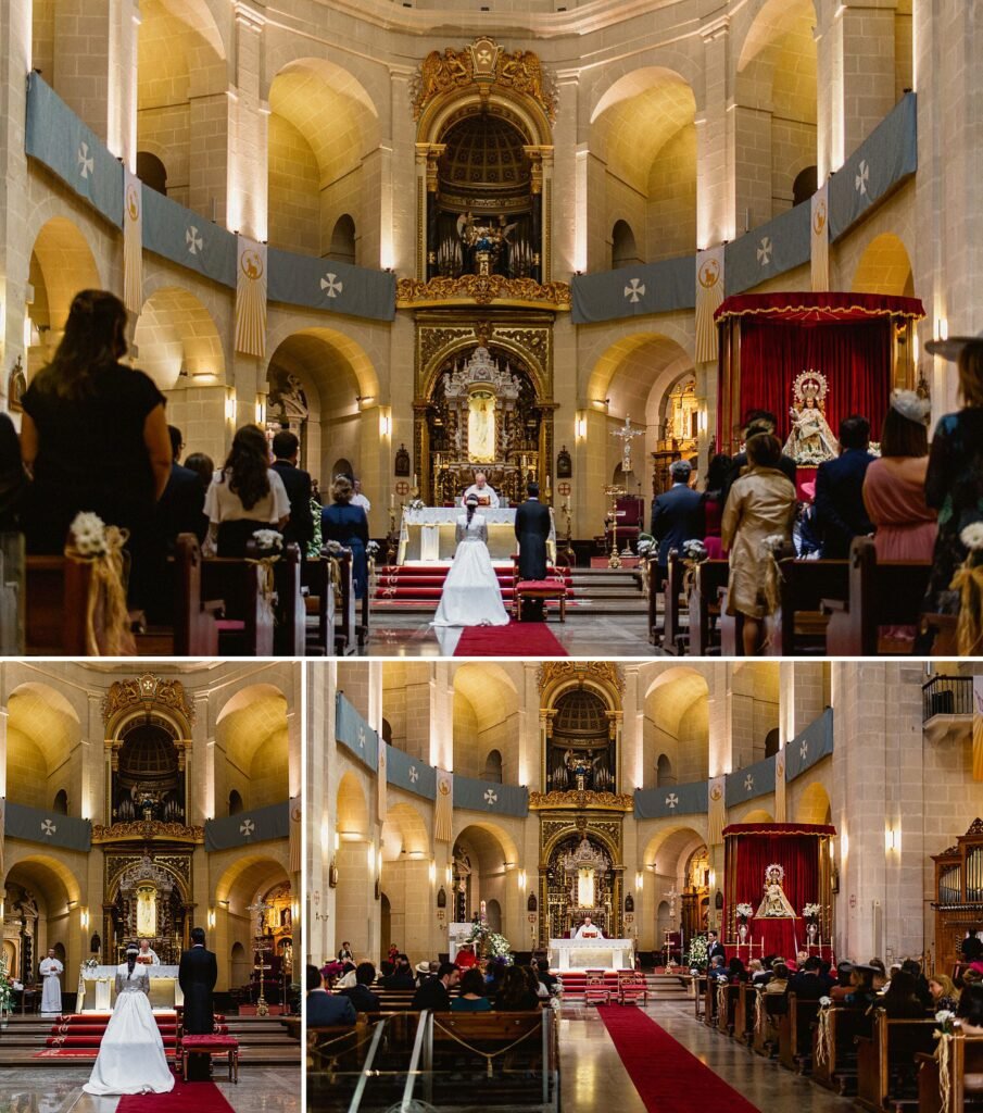 reportaje de boda en la catedral de Alicante